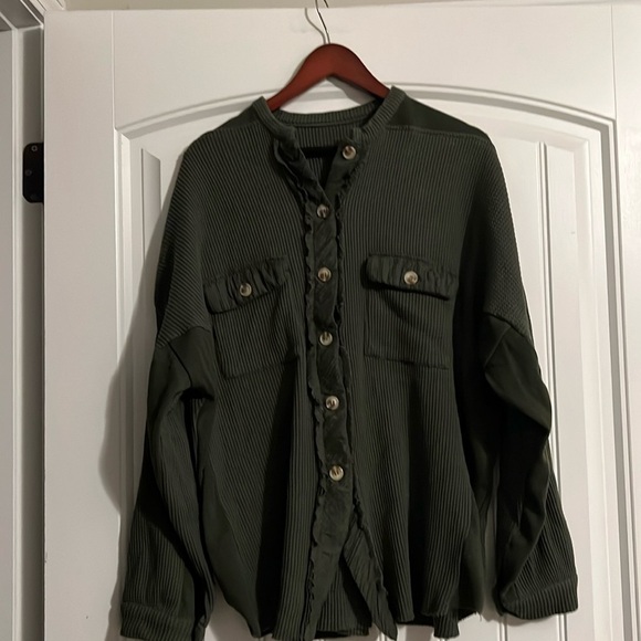 Thermal Shirt Shacket Button Up 2XL - Picture 1 of 4